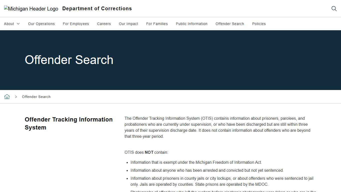 Offender Search