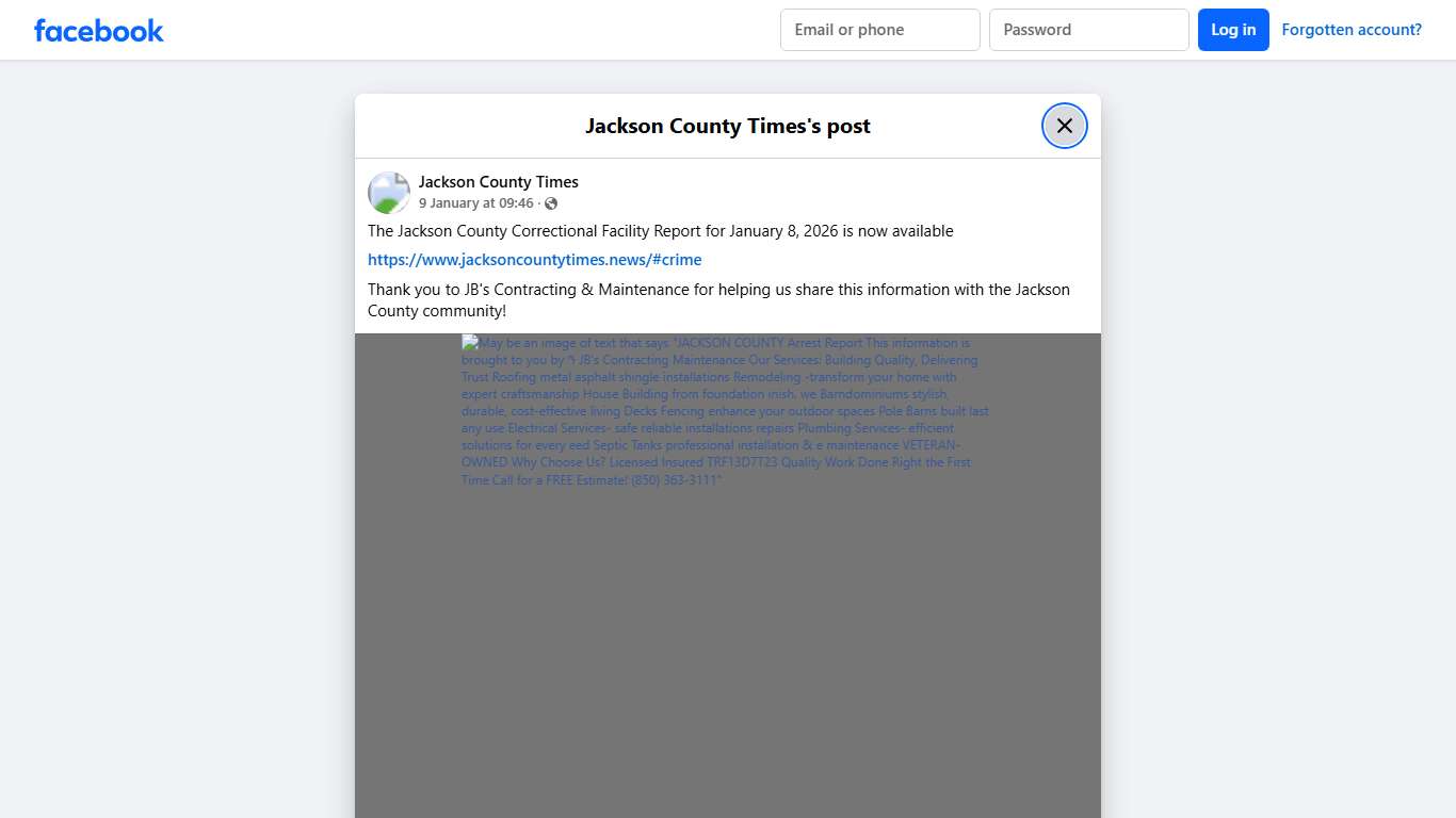 The Jackson County Correctional... - Jackson County Times | Facebook